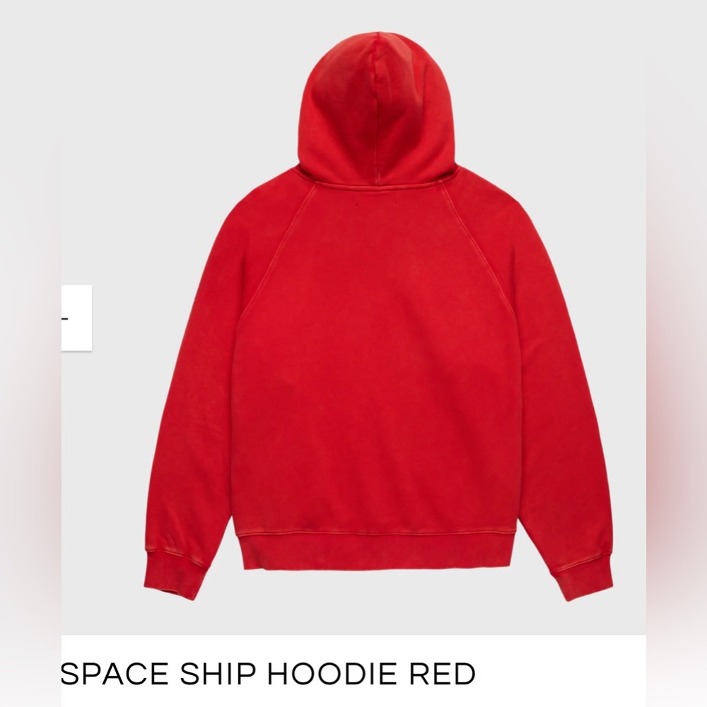 NWT: HommeFemme Space Ship Hoodie Red - Picture 2 of 2